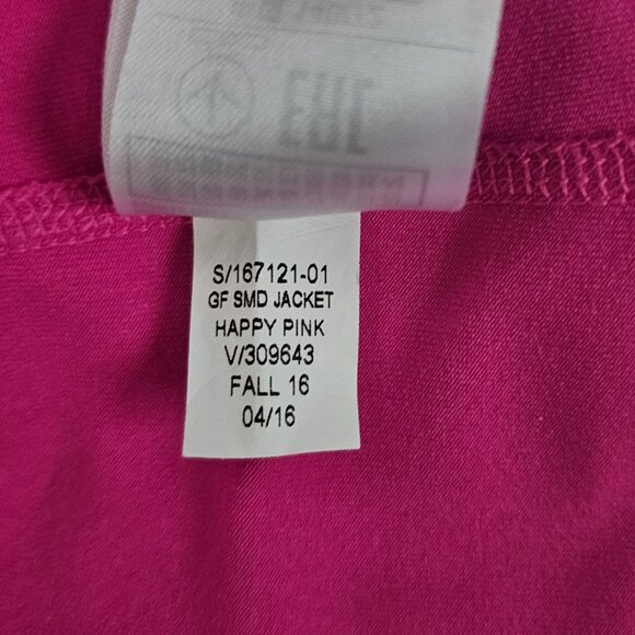Gap Fit DRY Girls Happy Pink Activewear Full Zip Running Track Jacket Size Large - Picture 10 of 16